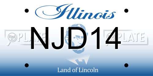 NJD14 Illinois License Plate