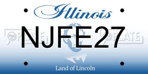 NJFE27 Illinois License Plate