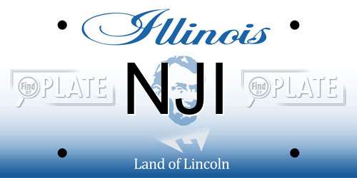 NJI Illinois License Plate