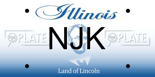 NJK Illinois License Plate