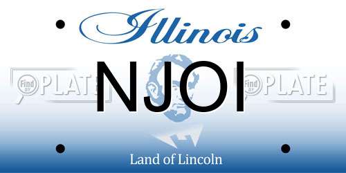 NJOI Illinois License Plate