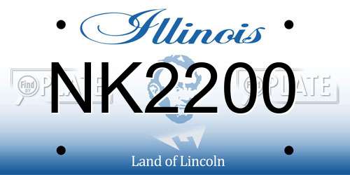 NK2200 Illinois License Plate