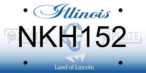 NKH152 Illinois License Plate