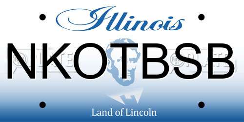 NKOTBSB Illinois License Plate