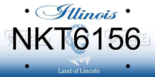 NKT6156 Illinois License Plate