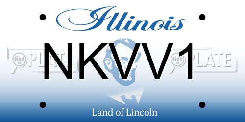 NKVV1 Illinois License Plate