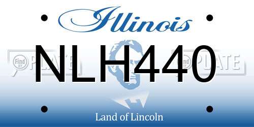 NLH440 Illinois License Plate