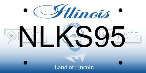 NLKS95 Illinois License Plate