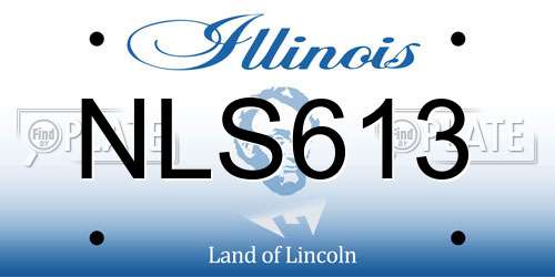 NLS613 Illinois License Plate