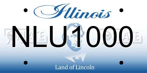 NLU1000 Illinois License Plate