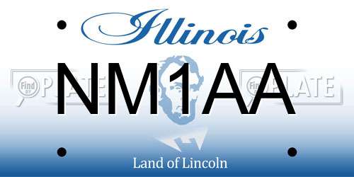 NM1AA Illinois License Plate