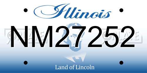 NM27252 Illinois License Plate