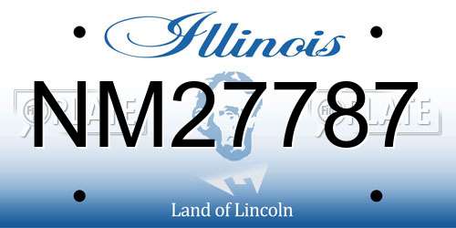 NM27787 Illinois License Plate