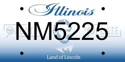 NM5225 Illinois License Plate