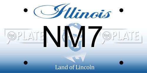 NM7 Illinois License Plate
