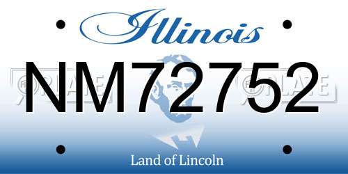 NM72752 Illinois License Plate