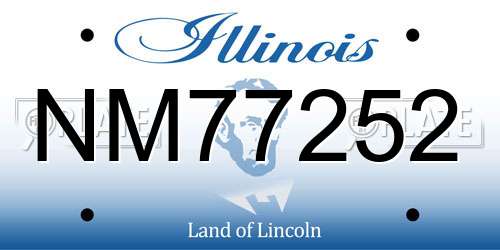 NM77252 Illinois License Plate