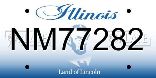 NM77282 Illinois License Plate