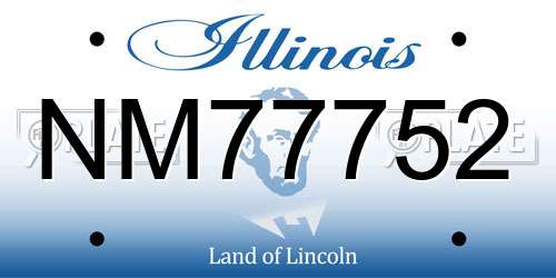 NM77752 Illinois License Plate