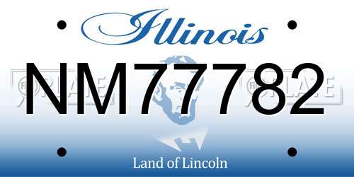 NM77782 Illinois License Plate