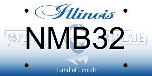 NMB32 Illinois License Plate