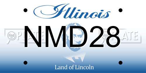 NMD28 Illinois License Plate