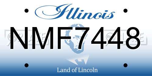 NMF7448 Illinois License Plate