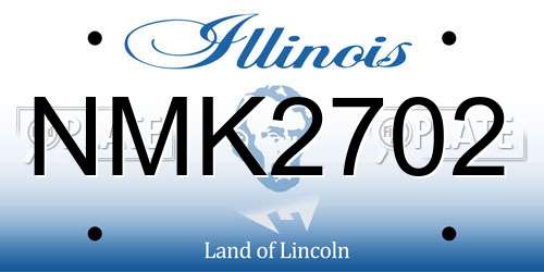 NMK2702 Illinois License Plate