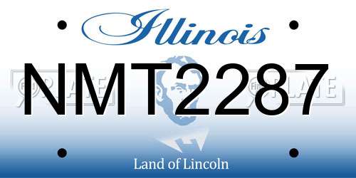 NMT2287 Illinois License Plate