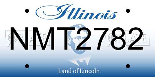 NMT2782 Illinois License Plate