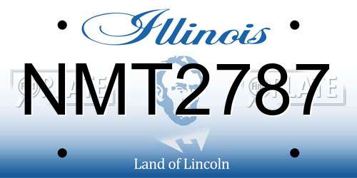 NMT2787 Illinois License Plate