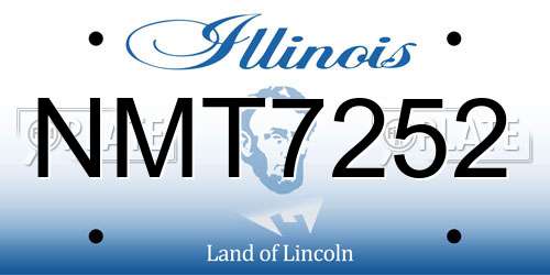 NMT7252 Illinois License Plate