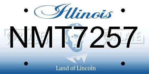 NMT7257 Illinois License Plate
