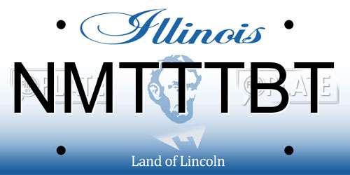 NMTTTBT Illinois License Plate