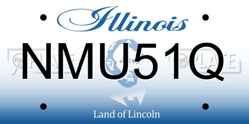 NMU51Q Illinois License Plate