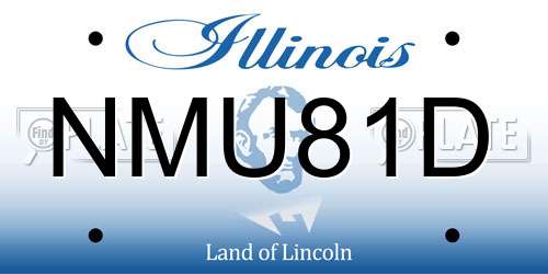 NMU81D Illinois License Plate