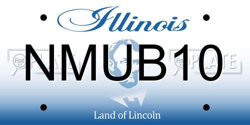 NMUB10 Illinois License Plate