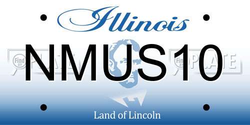 NMUS10 Illinois License Plate