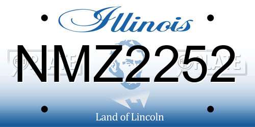 NMZ2252 Illinois License Plate