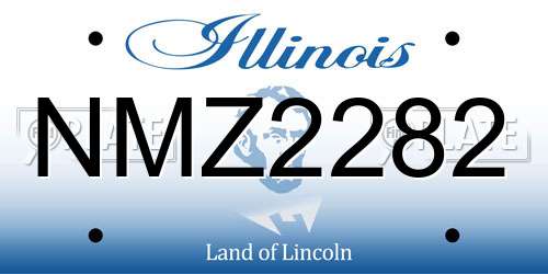 NMZ2282 Illinois License Plate