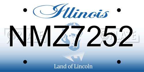 NMZ7252 Illinois License Plate