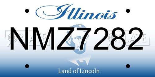 NMZ7282 Illinois License Plate
