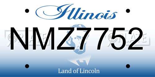 NMZ7752 Illinois License Plate