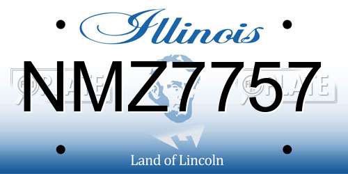 NMZ7757 Illinois License Plate