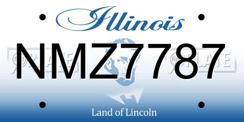 NMZ7787 Illinois License Plate