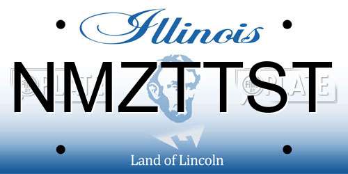 NMZTTST Illinois License Plate