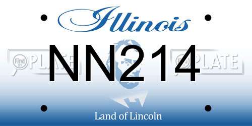NN214 Illinois License Plate