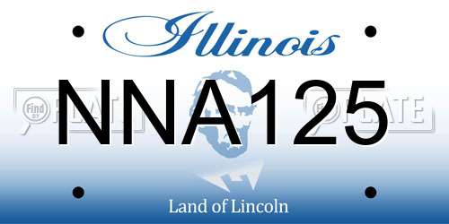 NNA125 Illinois License Plate