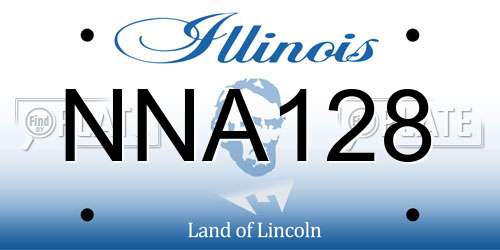 NNA128 Illinois License Plate