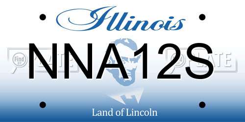 NNA12S Illinois License Plate
